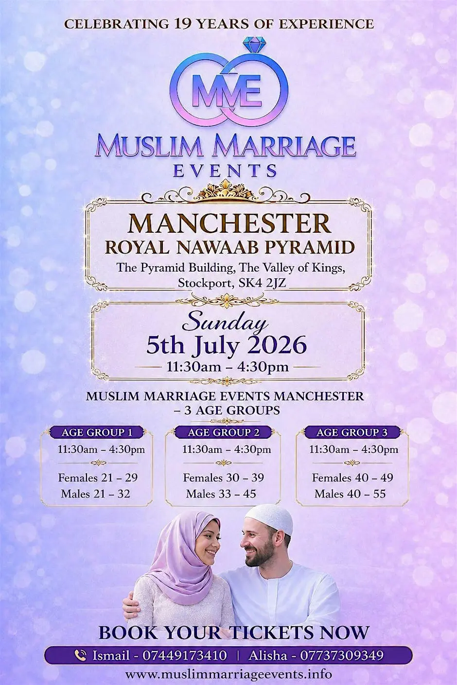 Muslim Marriage Events  Manchester - 3 Age Groups