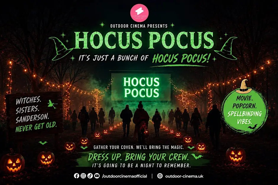 Hocus Pocus Halloween Outdoor Cinema in Cheshire